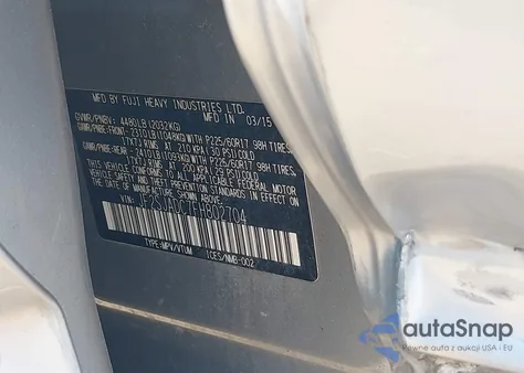 2015 Subaru Forester 2.5I Premium from USA, damaged, VIN JF2SJADC7FH802704